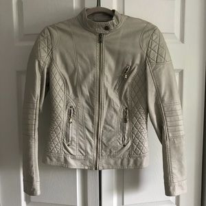 Catwalk Studio Khaki Leather Moto Jacket